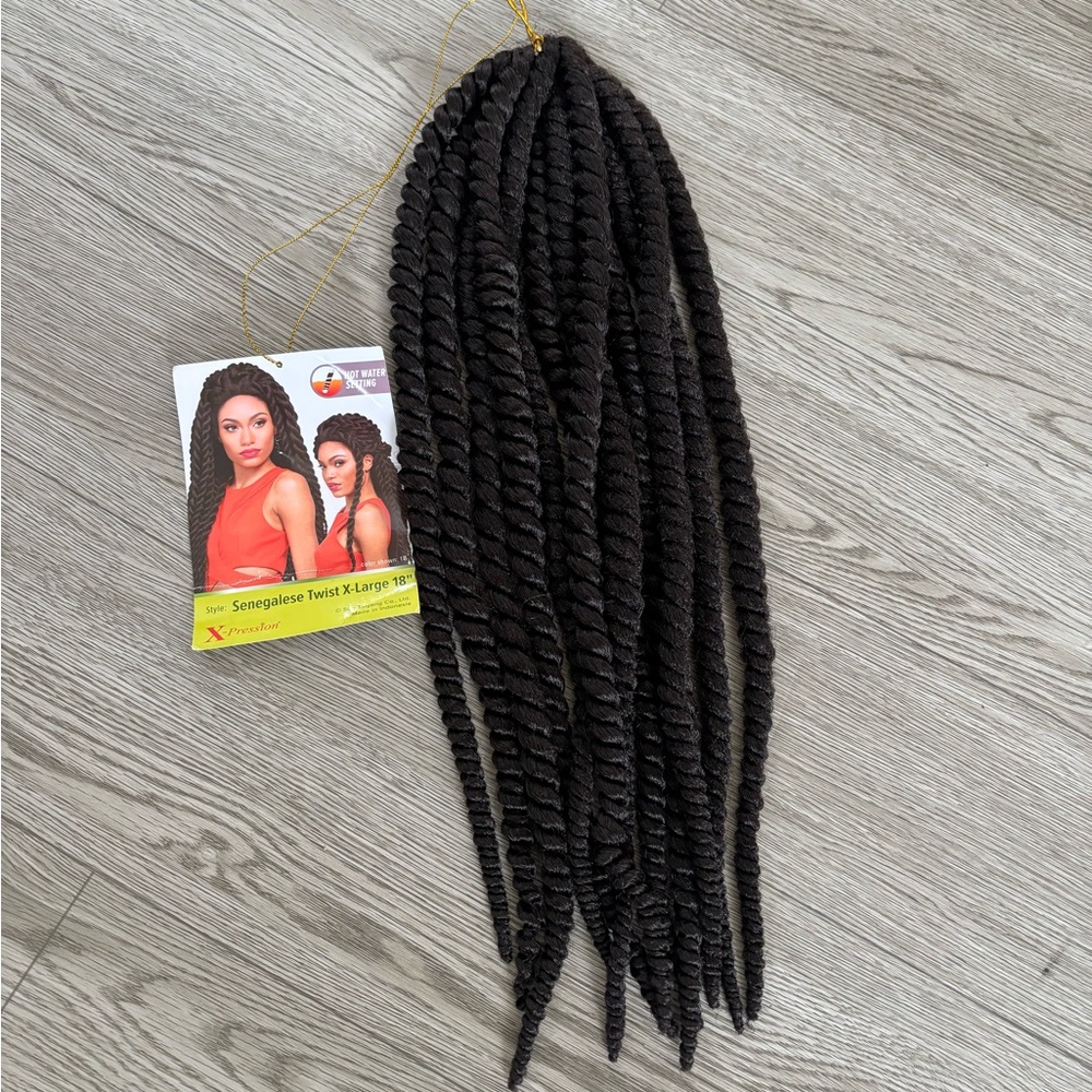 Senegalese Twist X-Large 18" Hair Extensions - Black